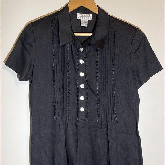 Talbots- Petites Linen dress - Picture 3 of 8